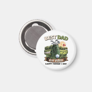 Imã Melhor Pai Pelo Par Pai de Golfe Engraçado
