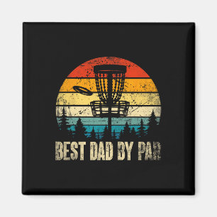 Imã Melhor Pai Por Par Vintage Disc Golf Pai Divertido