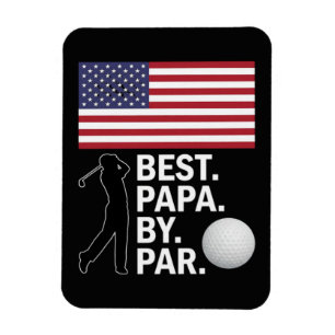 Ímã Melhor Papai Par Golfe Papai Dia dos Pais Golfe