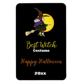 Ímã Melhor Prêmio de Festa de Halloween de Bruxa