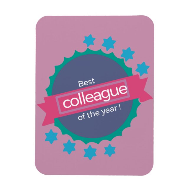 Ímã Melhor presente de aniversário de colega (Vertical)