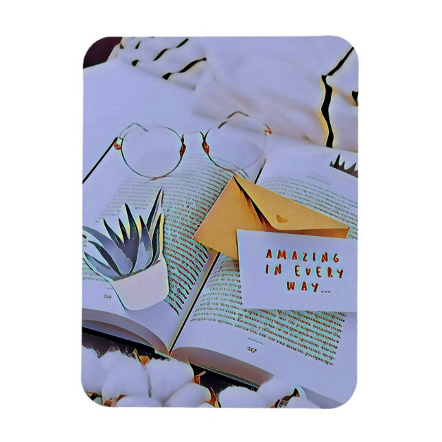 Ímã Melhor presente para o amante de livros (Vertical)