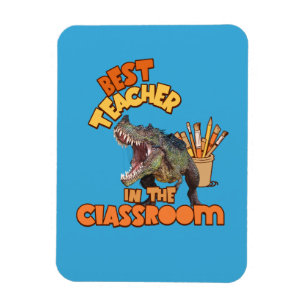 Ímã Melhor Professor de Dinossauro Engraçado na Sala d