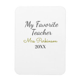 Ímã Melhor professor já acrescentou nome data ano ano