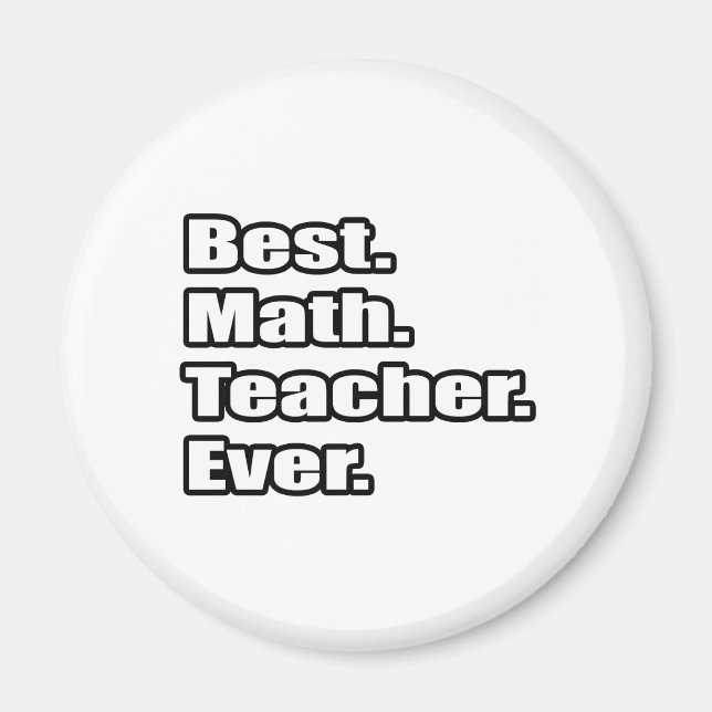 Imã Melhor Professora De Matemática De Sempre (Frente)