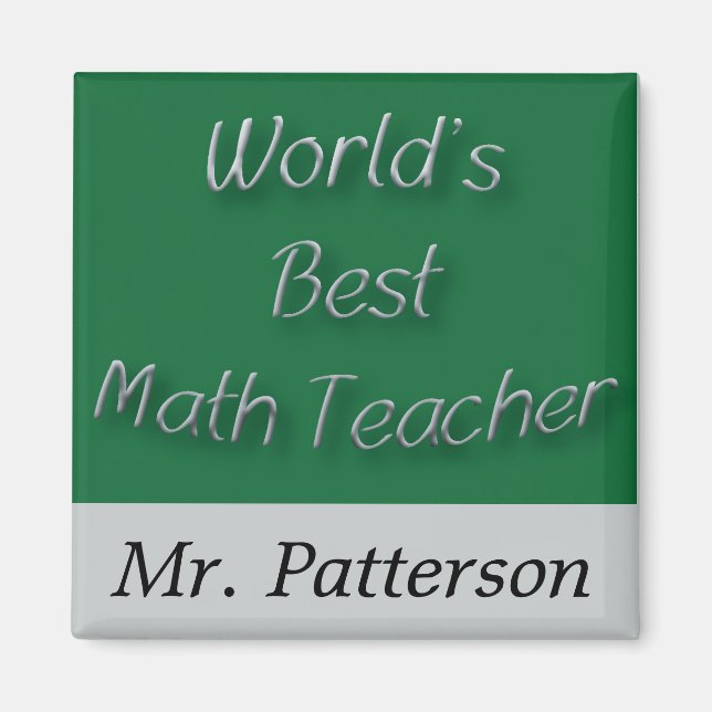 Imã Melhor Professora de Matemática do Mundo (Frente)