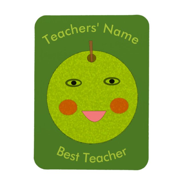 Ímã Melhor Professora Feliz Magneta Personalizada da A (Vertical)