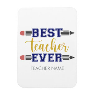 Ímã Melhor Professora Personalizada De Todos Os tempos
