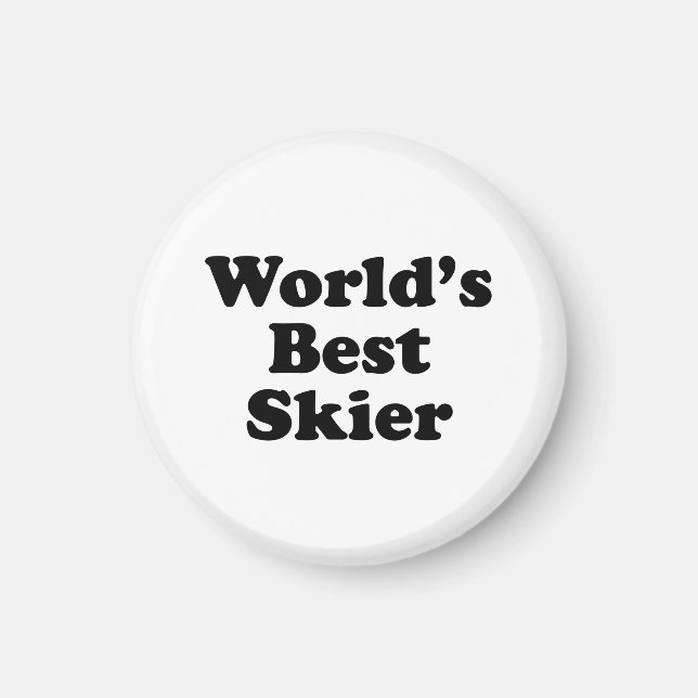 Imã Melhor Skier do Mundo (Frente)