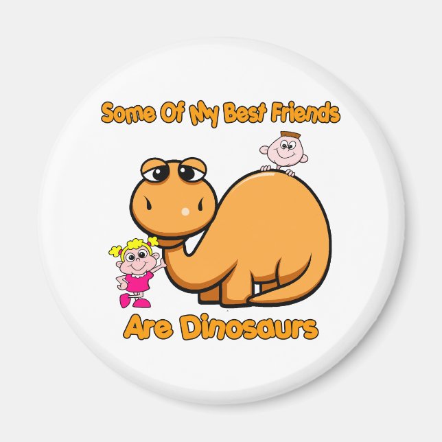 Imã Melhores Amigos do Dinossauro (Frente)