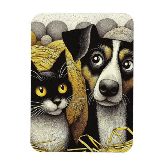 Ímã Melhores Amigos para Sempre: Um Duo Adorável Pawsi