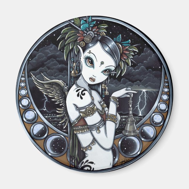 Imã "Melita" Magneta de Arte do Dançarino da Fusão Tri (Frente)