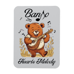 Ímã Melodia do Banjo Heart