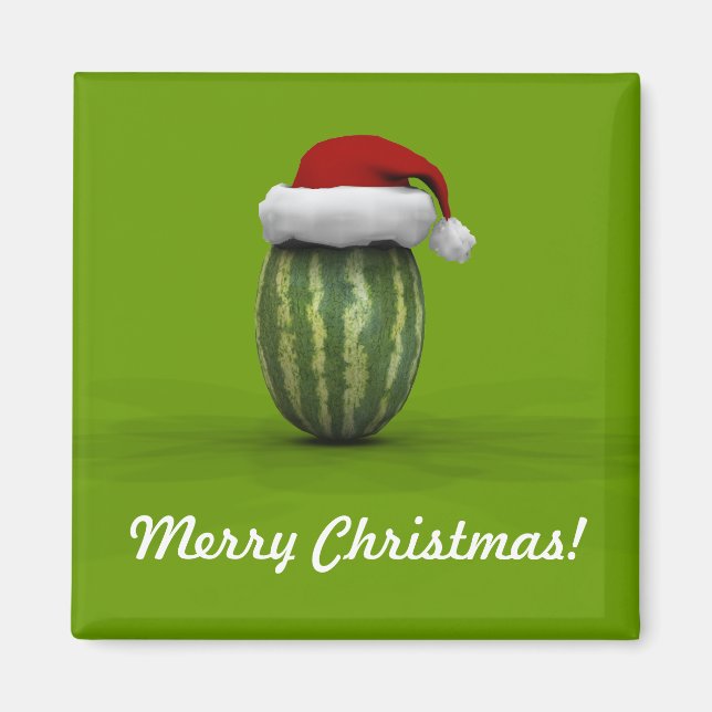 Imã Melon com Santa Hat (Frente)