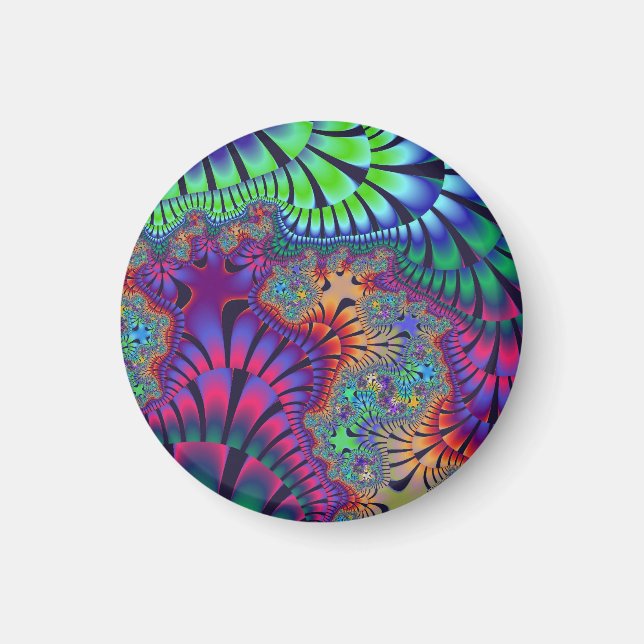 Imã Melt verde e roxo (Frente)