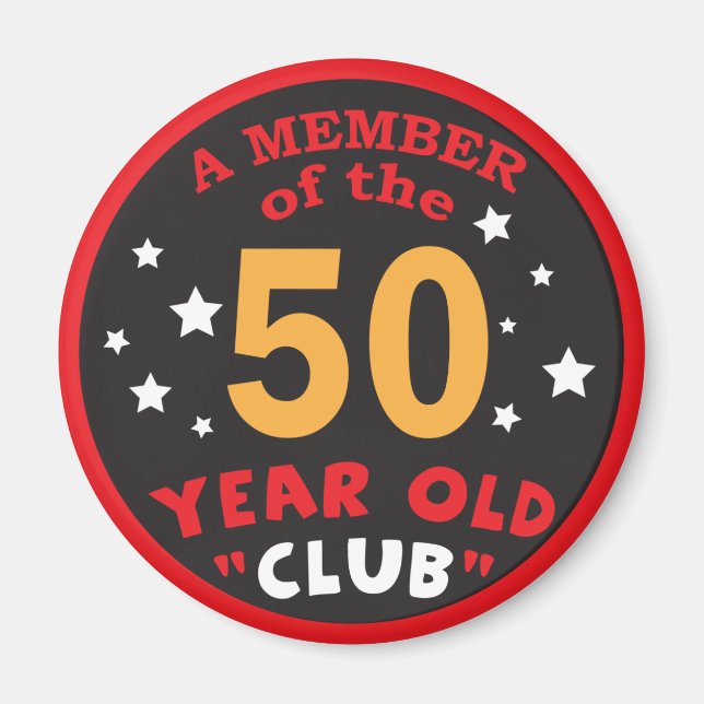Imã Membro do Clube de 50 Anos | 50.o aniversário (Frente)