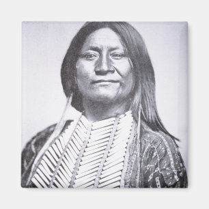 Imã Membro duma tribo do Comanche, 1872 (foto de b/w)
