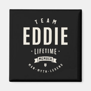 Imã Membro Vitalício da Equipe Eddie Nome Divertido Ed