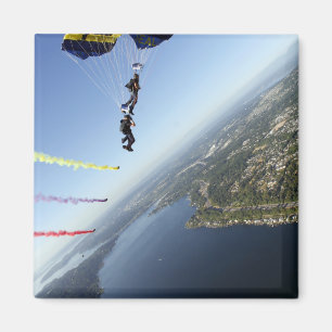 Imã Membros da equipe do pára-quedas do marinho dos