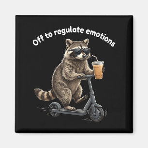 Imã Meme de guaxinim engraçado para regular emoções me