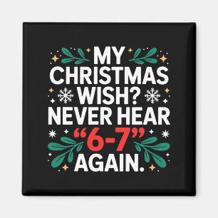 Imã Meme de Matemática 67 Engraçado Seis Sete Natal Al
