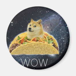 Imã meme do taco espacial doge