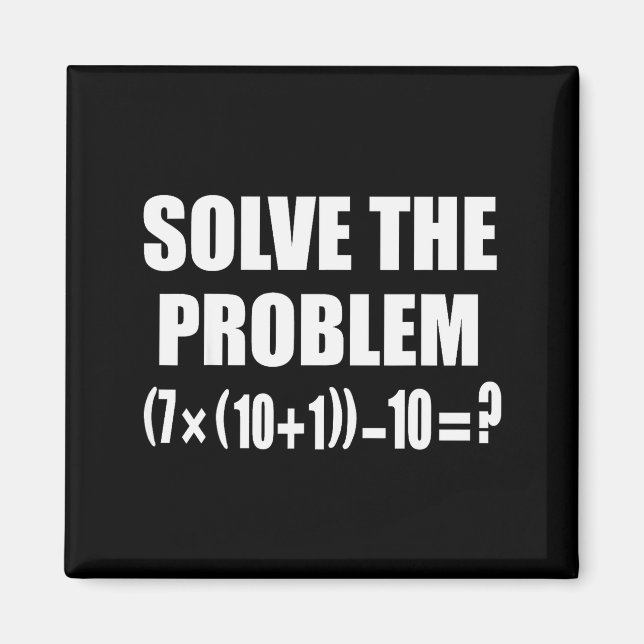 Imã Meme engraçado 67 Pemdas Professor de Matemática E (Frente)