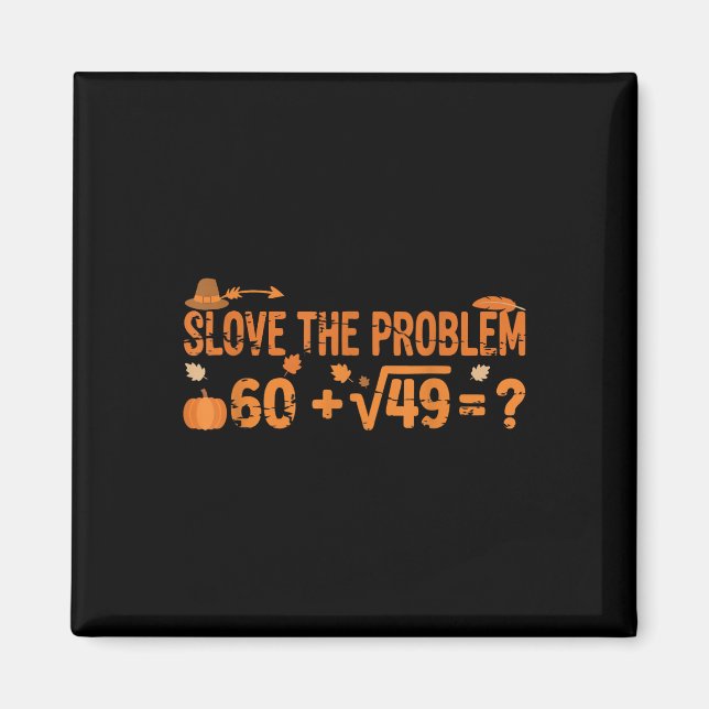 Imã Meme engraçado de matemática de Ação de Graças Gen (Frente)