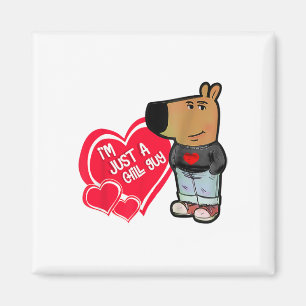 Imã Meme Engraçado Eu Sou Apenas Um Cara Legal Dia Dos