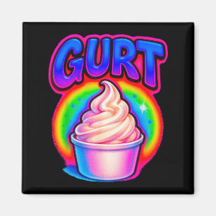 Imã Meme Engraçado Gurt Brainrot Iogurte Gíria Gen Z G