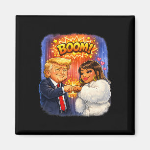 Imã Meme Engraçado Trump e Nicki Apertam as Mãos para