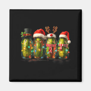 Imã Meme Jar Ckle Festivo Luzes De Natal Chapéu Do Pap