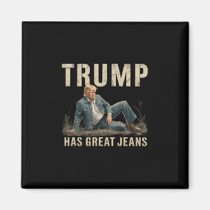 Imã Meme Retro Trump Tem Ótimas Calças Jeans