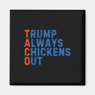 Imã Meme Taco Engraçado Trump Sempre Desiste Tarifa M