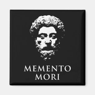 Imã Memento Mori Com Marcus Aurelius Cabeça