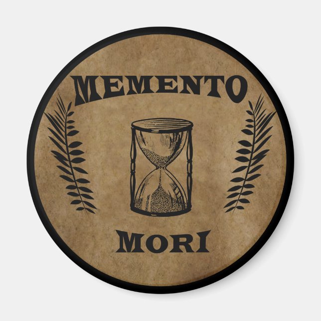 Imã memento mori hourglass (Frente)
