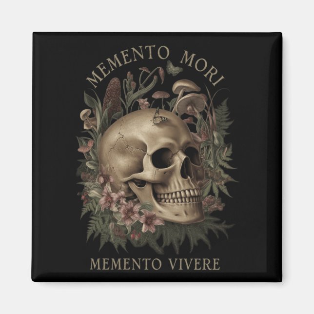 Imã Memento Mori Memento Vivere - Filosofia &amp; Lat (Frente)