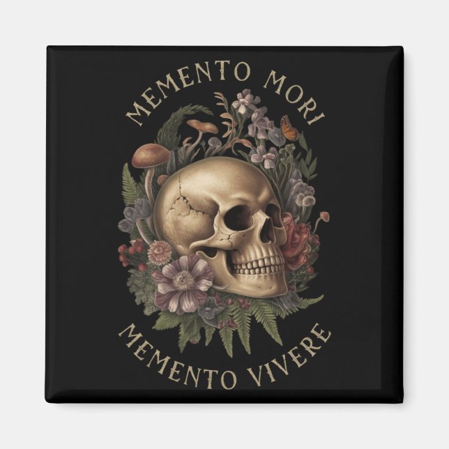 Imã Memento Mori Memento Vivere - Filosofia &amp; Lat (Frente)