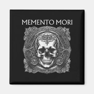 Imã Memento Mori Skull Filosofia Estática Homens Mulhe