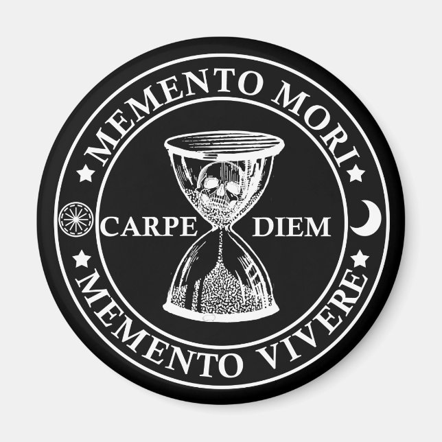 Imã memento mori vivere (Frente)