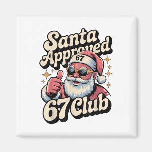 Imã Memes Natalinos Engraçados 67 - Retro Santa Aprova