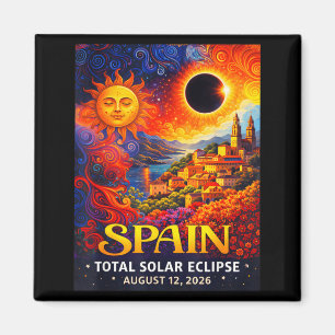 Imã Memorabilia Cósmica do Eclipse Solar Total da Espa