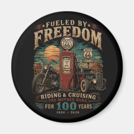 Imã Memorabilia da Garagem Vintage da Rota 66