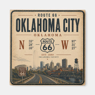 Imã Memorabilia da Rota 66 de Oklahoma City