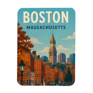 Ímã Memorabilia de Viagem Histórica do Horizonte de Bo