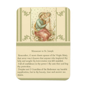 Ímã Memorare a St Joseph