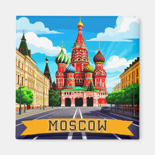 Imã 🧲 Memória da Cidade de Moscou Rússia