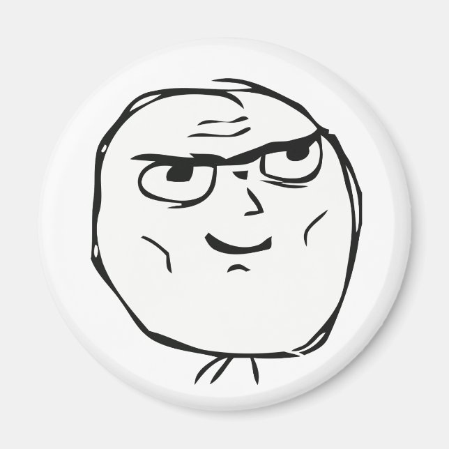 Imã Memória de Cara Determinada - Magnet (Frente)