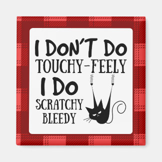 Imã Memória de Cartoon de Gato Engraçado