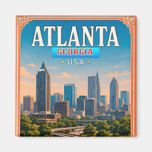 Imã Memória de Férias em Atlanta Geórgia 🍑